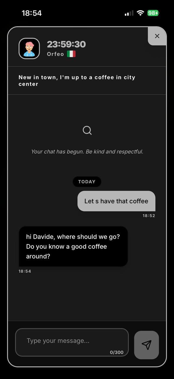 peNV — private topic chats